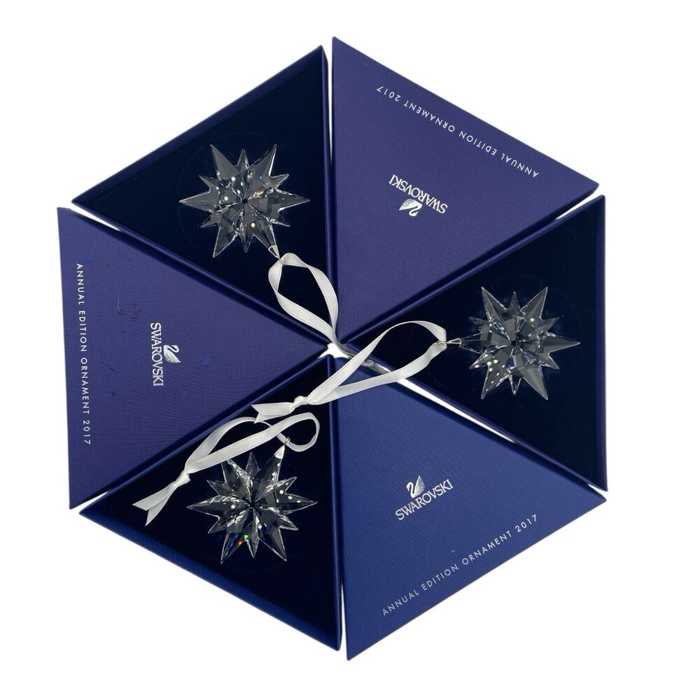 SWAROVSKI CHRISTMAS ORNAMENT 2017 Lot Of 3 #5257589